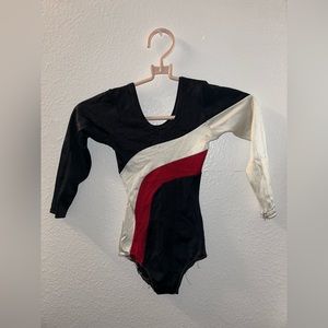 Vtg La Mendola N.Y Body Suits Girls Perform Cheerleaders Dance Long Sleeves sz S